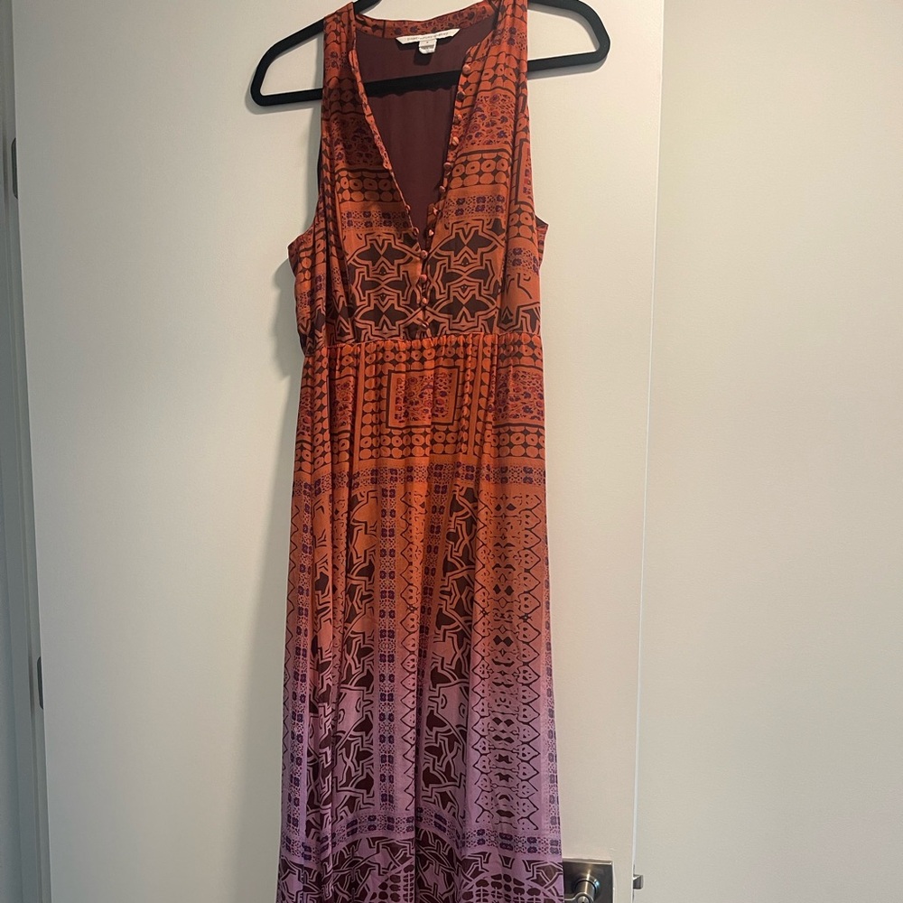 Silk DVF multi-colored dress